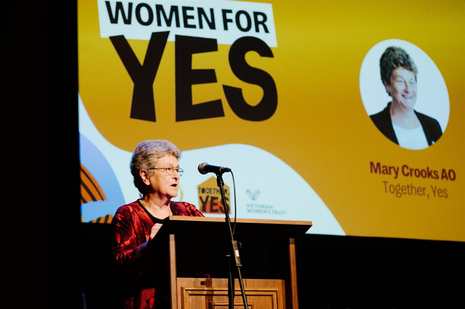 'Women For Yes' Address by Mary Crooks AO, delivered Sunday 13 August ...